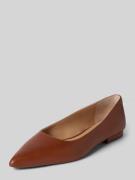 Lauren Ralph Lauren Lederballerinas mit Blockabsatz Modell 'LONDYN' in...