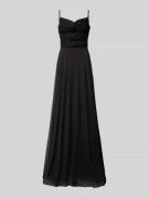 TROYDEN COLLECTION Abendkleid mit Cut Outs in Black, Größe 34