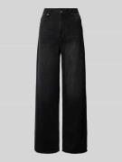 Liu Jo White Baggy Fit Wide Leg Jeans im 5-Pocket-Design in Black, Grö...