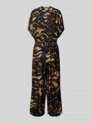 Kaffe Jumpsuit aus Viskose mit Knopfleiste Modell 'Pollie' in Black, G...