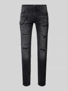 Antony Morato Tapered Fit Jeans im Destroyed-Look in Black, Größe 31