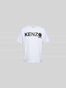 Kenzo T-Shirt mit Label-Print in Weiss, Größe XL