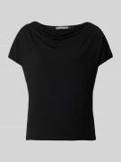 Christian Berg Woman Selection T-Shirt mit Wasserfall-Ausschnitt in Bl...