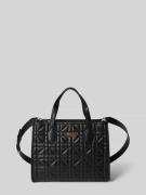 Guess Tote Bag mit Strukturmuster Modell 'SILVANA' in Black, Größe 1