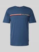 Tommy Hilfiger T-Shirt mit Label-Print in Jeansblau, Größe L