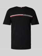 Tommy Hilfiger T-Shirt mit Label-Print in Black, Größe L