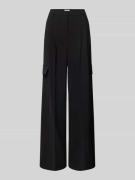 SEDUCTIVE Wide Leg Stoffhose mit Bundfalten Modell 'Frankie' in Black,...