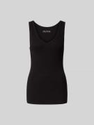 Juvia Tanktop mit U-Ausschnitt in Black, Größe L