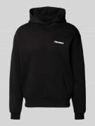 REVIEW Essentials Logo Hoodie in Black, Größe L