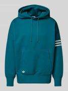 adidas Originals Hoodie mit Kapuze in Petrol, Größe L