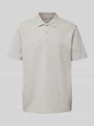 MCNEAL Regular Fit Poloshirt mit kurzer Knopfleiste in Graphit Melange...