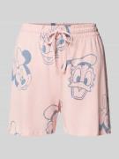 Jake*s Casual Pyjama-Shorts mit elastischem Bund und Tunnelzug in Rosa...