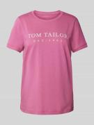 Tom Tailor T-Shirt mit Rundhalsausschnitt in Pink, Größe L