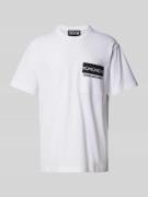 Versace Jeans Couture T-Shirt mit Brusttaschen Modell 'CJ00E' in Weiss...