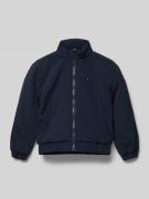 Tommy Hilfiger Kids Jacke mit Stehkragen und Reißverschluss in Marine,...