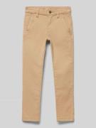 s.Oliver RED LABEL Slim Fit Hose mit Eingrifftaschen in Camel, Größe 1...