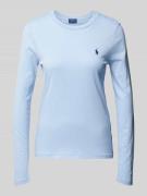 Polo Ralph Lauren Longsleeve mit Label-Stitching in Bleu, Größe S