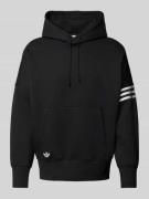 adidas Originals Hoodie mit Label-Stitching in Black, Größe L