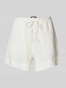 Gina Tricot Flared Shorts mit Strukturmuster Modell 'Gauze' in Weiss, ...