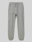 Mayoral Regular Fit Sweatpants mit Strukturmuster in Mittelgrau Melang...