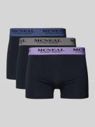 MCNEAL Trunks mit elastischem Logo-Bund im 3er-Pack in Black, Größe L