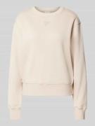 Guess Sweatshirt mit Strasssteinbesatz Modell 'BIG GUESS' in Sand, Grö...