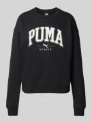 Puma Sweatshirt mit Label-Print in Black, Größe L