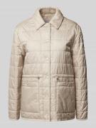 MaxMara Leisure Steppjacke mit Umlegekragen Modell 'COMO' in Mittelgra...