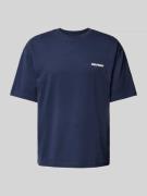 REVIEW Essentials Logo T-Shirt in Marine, Größe L