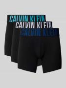 Calvin Klein Underwear Trunks mit elastischem Bund im 3er-Pack in Blac...