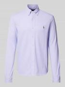 POLO RALPH LAUREN Slim Fit Freizeithemd mit Logo-Stitching in Lavender...