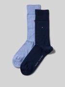 Tommy Hilfiger Socken im 2er-Pack in Bleu Melange, Größe 39/42