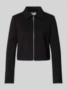 Jake*s Collection Cropped Blazer mit Reißverschluss in Black, Größe 32