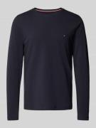 Tommy Hilfiger Slim Fit Longsleeve mit Logo-Stitching in Marine, Größe...