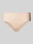 Hanro Slip mit eingefassten Abschlüssen in Beige, Größe L