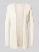 s.Oliver RED LABEL Longcardigan mit gerippten Abschlüssen in Offwhite,...