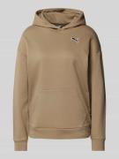 Puma Oversized Hoodie mit Label-Stitching in Sand, Größe L