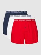 Tommy Jeans Boxershorts mit elastischem Logo-Bund im 3er-Pack in Rot, ...