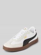 Puma Ledersneaker mit Kontrastbesatz Modell 'Puma Club II Era' in Weis...