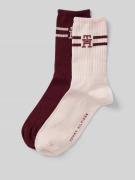 Tommy Hilfiger Socken mit Label-Print im 2er-Pack in Rosa, Größe 35-38