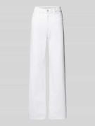 Mango Wide Leg Jeans im 5-Pocket-Design Modell 'MIAMI' in Offwhite, Gr...