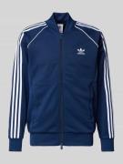 adidas Originals Sweatjacke mit Stehkragen in Marine, Größe L