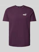 PUMA PERFORMANCE T-Shirt mit Label-Print in Purple, Größe M