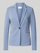 Jake*s Collection Blazer mit Leistentaschen in Jeansblau, Größe 38