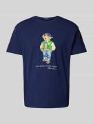 POLO RALPH LAUREN T-Shirt mit Logol-Print in Marine, Größe L