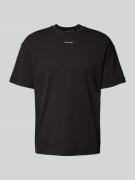 CK Calvin Klein T-Shirt mit Label-Print in Black, Größe L