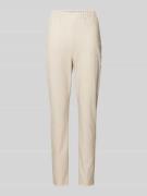 MaxMara Leisure Stoffhose mit elastischem Bund Modell 'RODANO' in Beig...