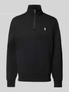 POLO RALPH LAUREN Sweatshirt mit Stehkragen in Black, Größe M