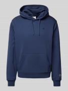 CHAMPION Hoodie mit Logo-Patch in Marine, Größe L