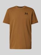 Under Armour T-Shirt mit Label-Stitching in Cognac, Größe L